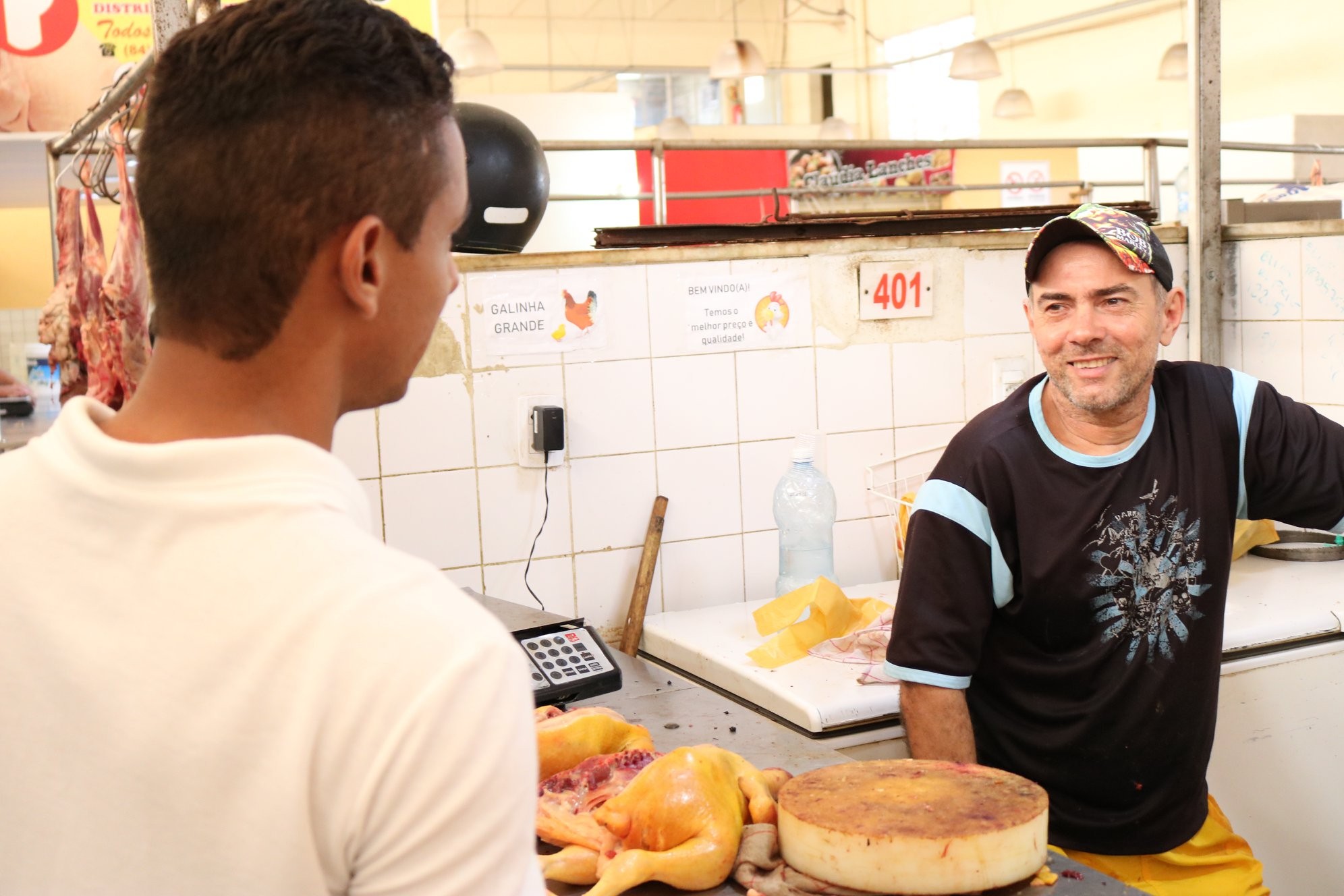 Com o povo no Centro de Mossoró